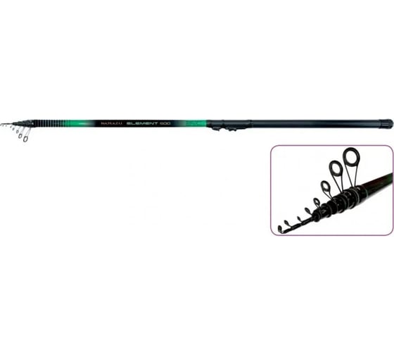Карбоновое удилище Namazu с/к element bolo, 4 м, тест 15-40 г, im7 NEL-440B