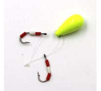 Приманка ЯМАН балда булава-2, с плавающими крючками, 5.5г, флуоресцентный желтый Я-МР713ФЖ