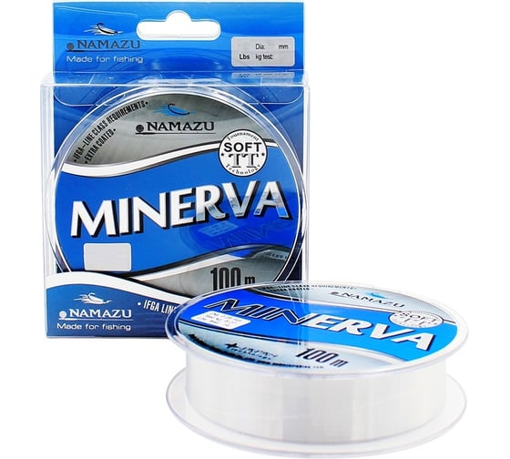 Леска Namazu minerva, l-100 м, d-0.45 мм, test-13.90 кг, прозрачная NM100-0,45 1