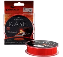 Леска Namazu kasei, l-30 м, d-0.08 мм, test-0.44 кг, красный NK30-0,08