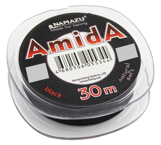 Леска Namazu amida, l-30 м, d-0.23 мм, test-6.00 кг, угольно-черный, 10 шт NA30-0,23B