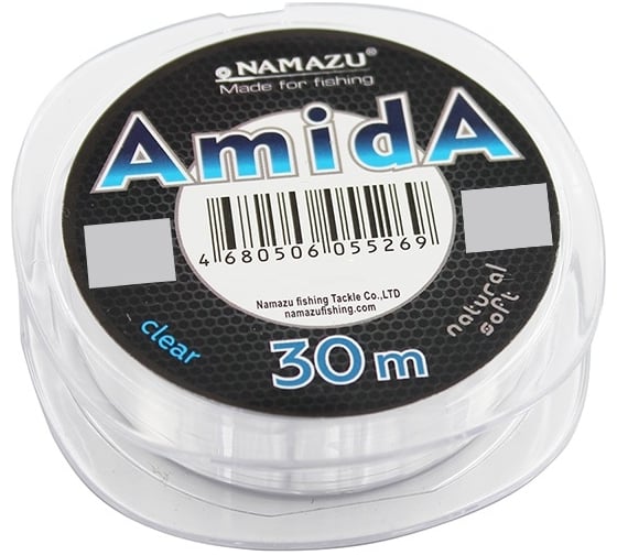 Леска Namazu amida, l-30 м, d-0.23 мм, test-6.00 кг, прозрачная, 10 шт NA30-0,23