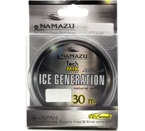 Леска Namazu ice generation, l-30 м, d-0.14 мм, test-1.72 кг, прозрачная NIG30-0,14