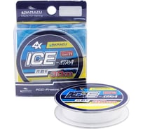 Плетеный шнур ice-stra 4х, l-30 м, d-0.12 мм, test-8.2 кг, белый NIS30-0,12