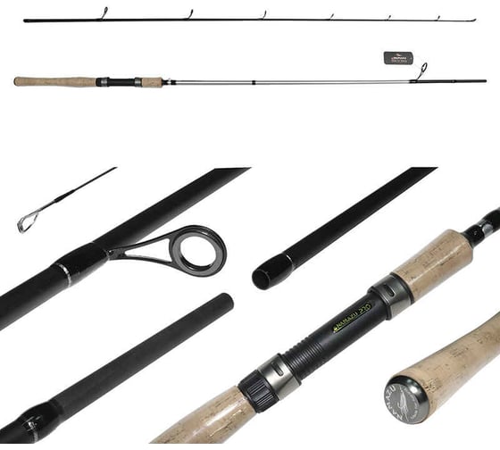 Штекерный карбоновый спиннинг Namazu pro, winne-jack, im7, 2.4 м, тест 3-18 г NP-WJ-24L