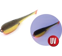 Поролоновая рыбка на двойнике ЯМАН р. 110 мм, цвет 19 uv, 5 шт. Y-P110-19