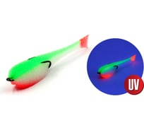 Поролоновая рыбка на двойнике ЯМАН р. 125 мм, цвет 23 uv, 5 шт. Y-P125-23