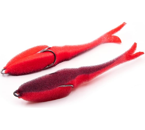 Поролоновая рыбка ЯМАН devious minnow на двойнике, р. 135 мм, цвет 24 uv, 5 шт. Y-DM135-24 1