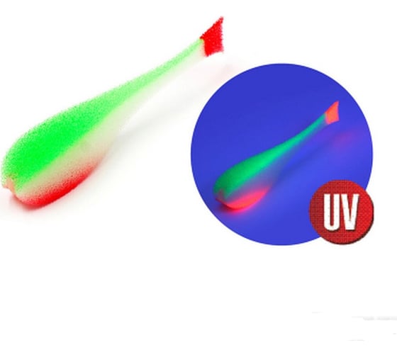 Поролоновая рыбка с силиконовой вставкой ЯМАН р. 135 мм, цвет 23 uv, 5 шт. Y-PS135-23 1