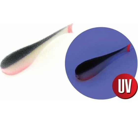 Поролоновая рыбка с силиконовой вставкой ЯМАН р. 120 мм, цвет 18 uv, 5 шт. Y-PS120-18 1