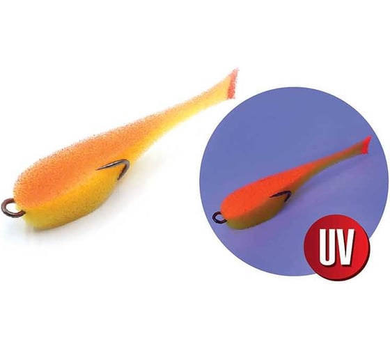 Поролоновая рыбка ЯМАН на двойнике, р. 140 мм, цвет 20 uv, 5 шт. Y-P140-20
