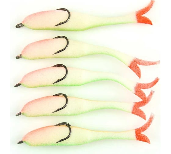 Поролоновая рыбка ЯМАН devious minnow на двойнике, р. 135 мм, цвет 23 uv, 5 шт. Y-DM135-23 1