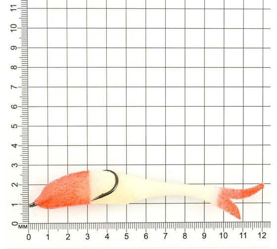 Поролоновая рыбка ЯМАН devious minnow на двойнике, р. 120 мм, цвет 15 uv, 5 шт. Y-DM120-15