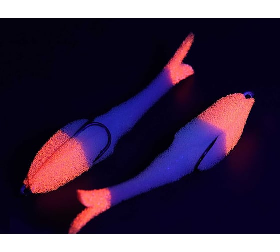 Поролоновая рыбка ЯМАН devious minnow на двойнике, р. 120 мм, цвет 15 uv, 5 шт. Y-DM120-15