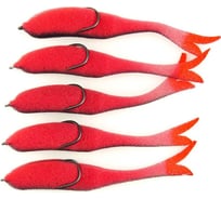 Поролоновая рыбка ЯМАН devious minnow на двойнике, р. 120 мм, цвет 24 uv, 5 шт. Y-DM120-24