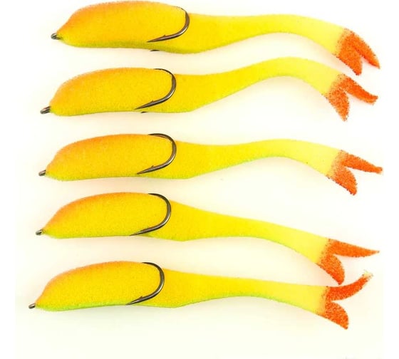 Поролоновая рыбка ЯМАН devious minnow на двойнике, р. 135 мм, цвет 21 uv, 5 шт. Y-DM135-21 1