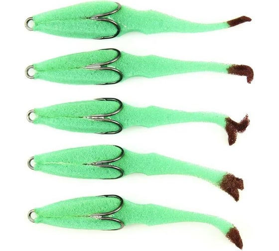 Поролоновая рыбка ЯМАН devious minnow на двойнике, р. 90 мм, цвет 11, 5 шт. Y-DM90-11