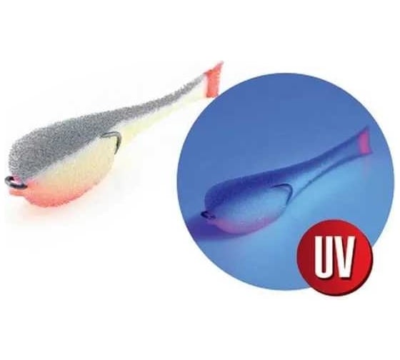 Поролоновая рыбка ЯМАН на двойнике, р. 125 мм, цвет 18 uv, 5 шт. Y-P125-18