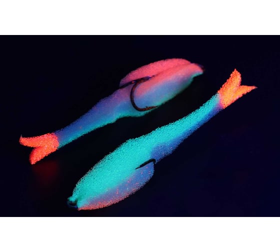 Поролоновая рыбка ЯМАН devious minnow на двойнике, р. 120 мм, цвет 23 uv, 5 шт. Y-DM120-23