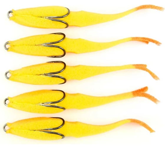 Поролоновая рыбка ЯМАН devious minnow на двойнике, р. 120 мм, цвет 20 uv, 5 шт. Y-DM120-20