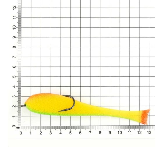 Поролоновая рыбка ЯМАН на двойнике, р. 125 мм, цвет 21 uv, 5 шт. Y-P125-21