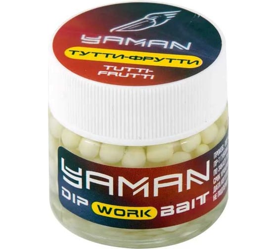 Насадка ЯМАН work bait тутти-фрутти, шар pvc 3-5 мм, съедобный, 20 г Y-WB-05