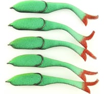 Поролоновая рыбка ЯМАН devious minnow на двойнике, р. 105 мм, цвет 17 uv, 5 шт. Y-DM105-17
