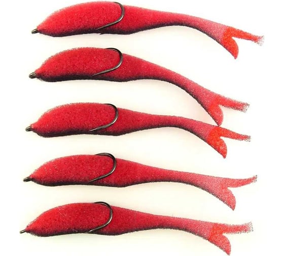 Поролоновая рыбка ЯМАН devious minnow на двойнике, р. 90 мм, цвет 24 uv, 5 шт. Y-DM90-24