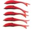 Поролоновая рыбка ЯМАН devious minnow на двойнике, р. 90 мм, цвет 24 uv, 5 шт. Y-DM90-24 1