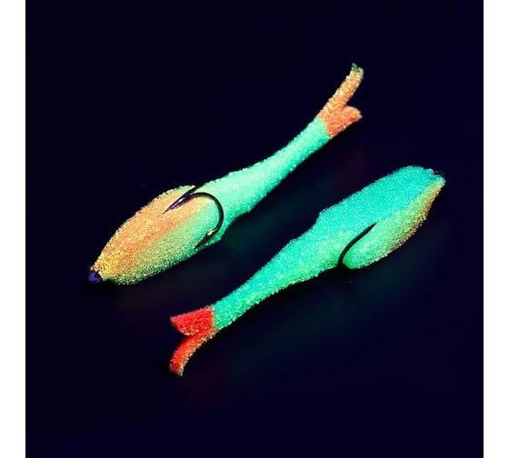 Поролоновая рыбка ЯМАН devious minnow на двойнике, р. 90 мм, цвет 26 uv, 5 шт. Y-DM90-26