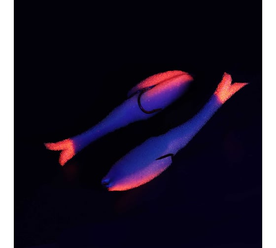 Поролоновая рыбка ЯМАН devious minnow на двойнике, р. 90 мм, цвет 22 uv, 5 шт. Y-DM90-22