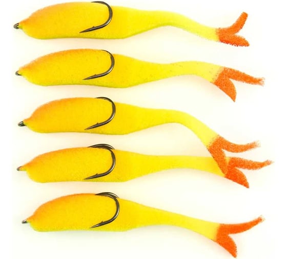 Поролоновая рыбка ЯМАН devious minnow на двойнике, р. 120 мм, цвет 21 uv, 5 шт. Y-DM120-21 1