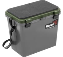 Рыболовный зимний односекционный ящик Helios серый/хаки hs-ib-19-gh-1 00000351015