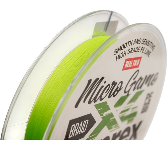 Плетеная леска LUCKY JOHN LJ Vanrex MICRO GAME х4 BRAID Fluo Green 125/010 LJ4115-010