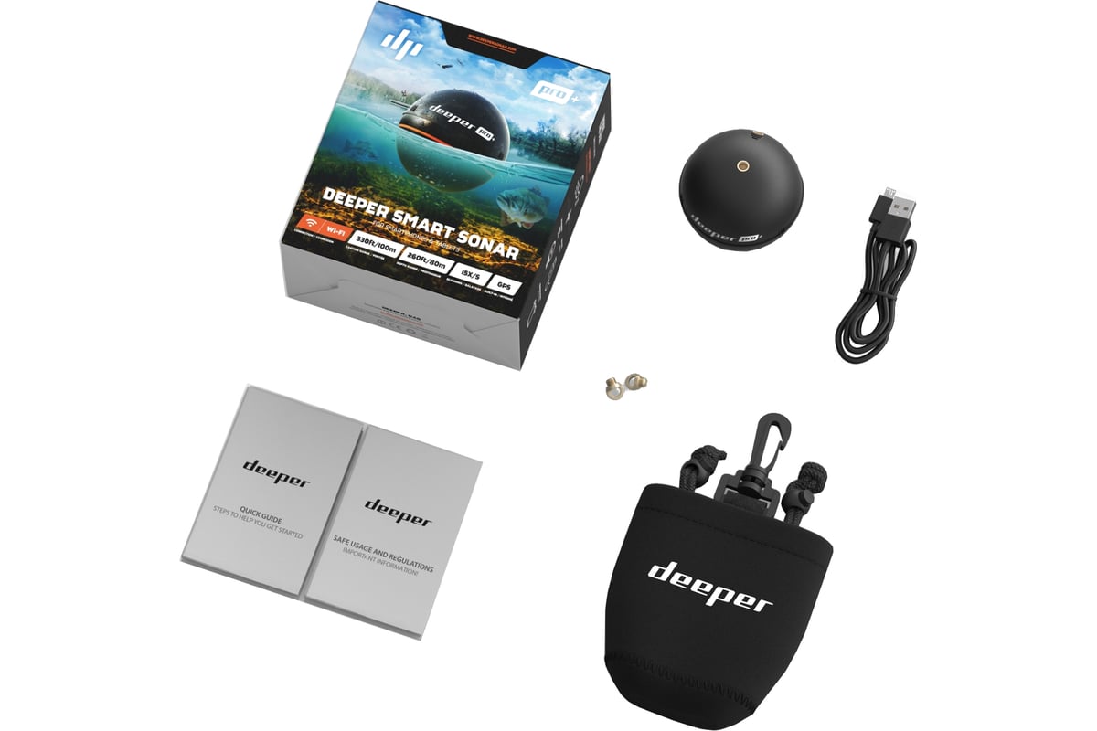 Беспроводной эхолот Deeper SONAR PRO Plus DP1H10S10 - выгодная цена,  отзывы, характеристики, фото - купить в Москве и РФ