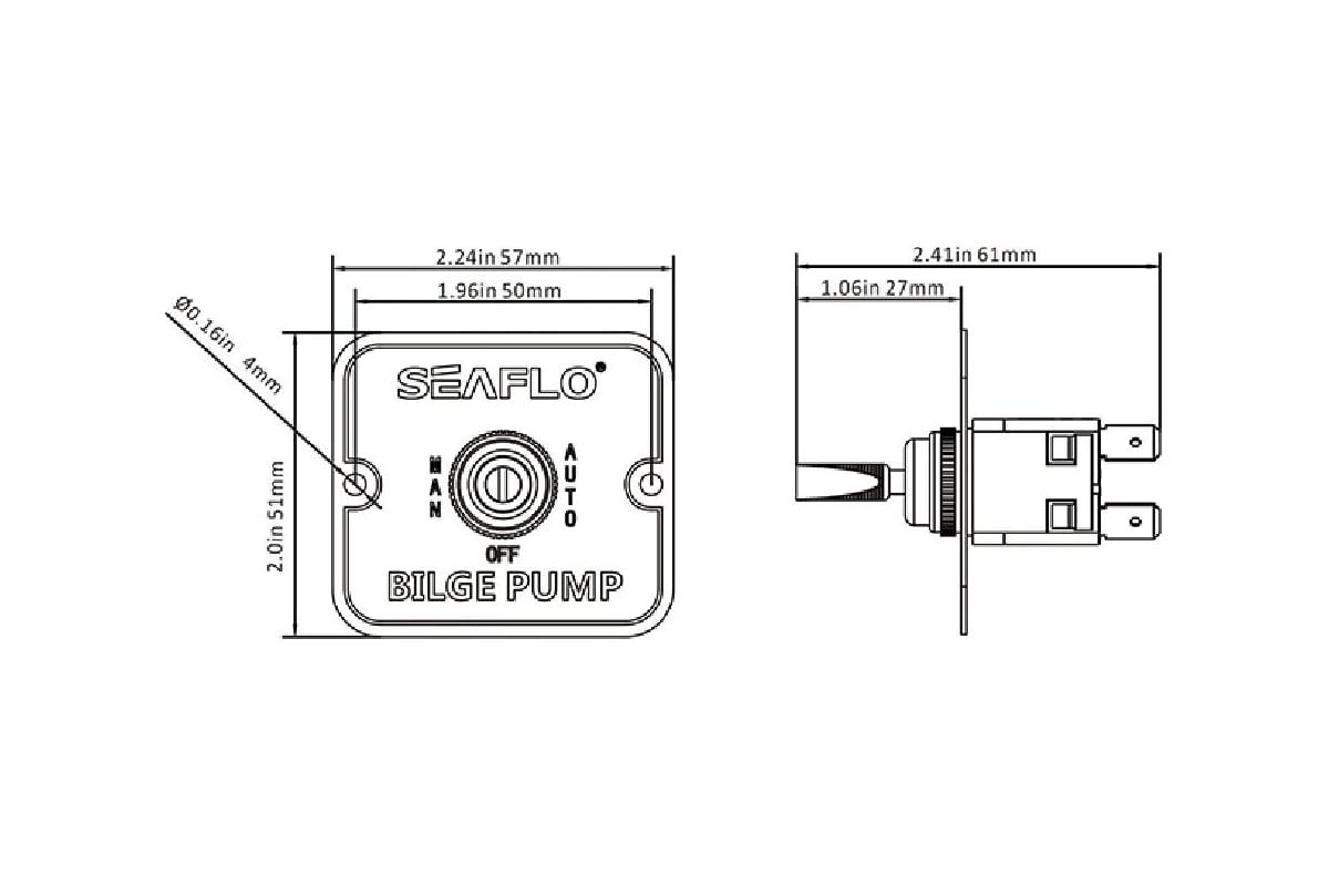 Панель с трехпозиционным переключателем SeaFlo 12V/24V SFSP-01 - выгодная  цена, отзывы, характеристики, фото - купить в Москве и РФ