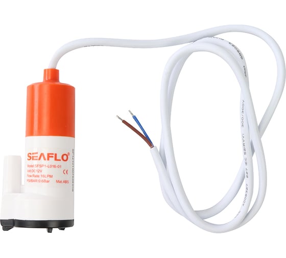 Водооткачивающая погружная помпа SeaFlo 16 л/мин, 12V SFSP1-L016-01 1