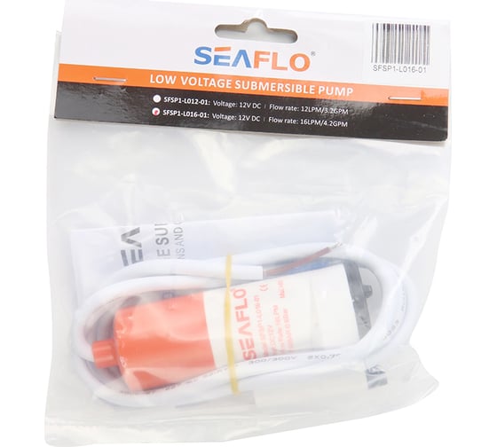 Водооткачивающая погружная помпа SeaFlo 12 л/мин, 12V SFSP1-L012-01
