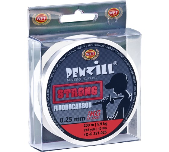 Леска моно WFT Penzill FLUOROCARBON Strong 200/025 1D-C-321-025 1