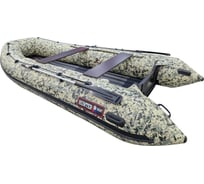 Надувная лодка Hunterboat хантер 390 а, зеленый пиксель 3902026