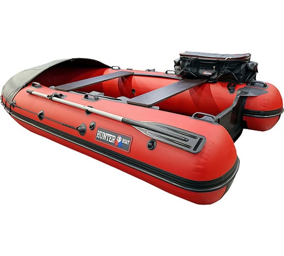 Надувная лодка Hunterboat 370 трэвел, красная 3702512
