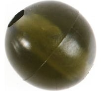 Фидерная бусина Namazu soft beads, pvc, d-8 мм, круглая, темно-зеленый, 20 шт. N-SBF-12