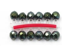 Микробисер кристалл ЯМАН d-3 мм, хамелеон, подвеска короткая, 12 шт Я-МБ39