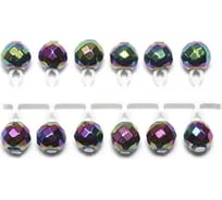 Микробисер ЯМАН кристалл, d-4 мм, хамелеон, подвеска короткая, 12 шт Я-МБ40