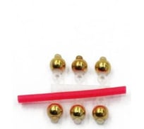 Микробисер ЯМАН латунь, d-3,2 мм, золотой, подвеска короткая, 6 шт Я-МБ20