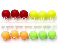 Микробисер шар ЯМАН d-4 мм, флуоресцентный mix, подвеска короткая, 12 шт Я-МБ61