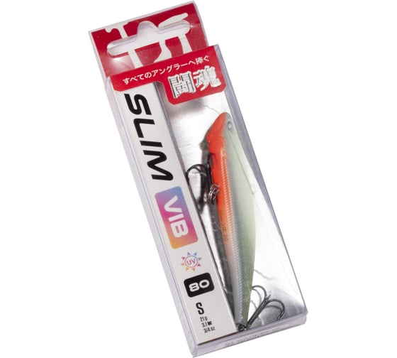 Тонущий вертикальный воблер Lucky John LJ Pro Series SLIM VIB S 80.00/332 LJSVIB80-332