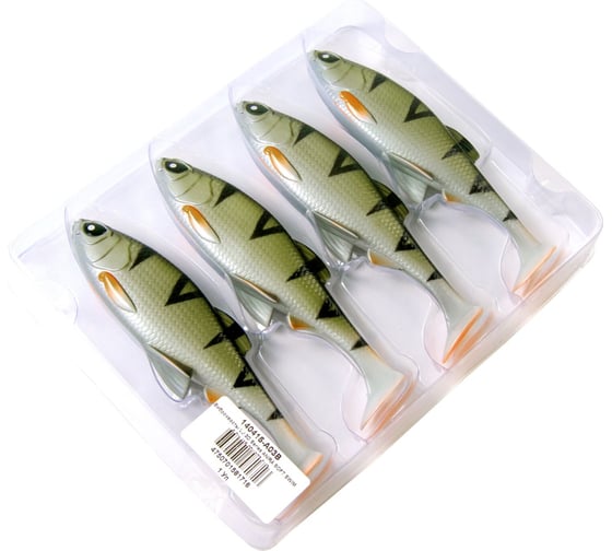 Виброхвосты Lucky John LJ 3D Series ANIRA SOFT SWIM 6.0in (15.20)/A03, 4 шт 140415-A03B