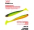 Виброхвосты Lucky John LJ 3D Series BASARA SOFT SWIM 6.0in (15.20)/PG02, 6 шт 140405-PG02B 5