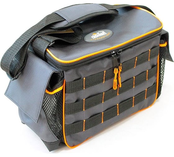 Рыболовная сумка Следопыт base lure bag l, 36x22x15 см, серый + 3 коробки luno 20 PF-BBA-02 1